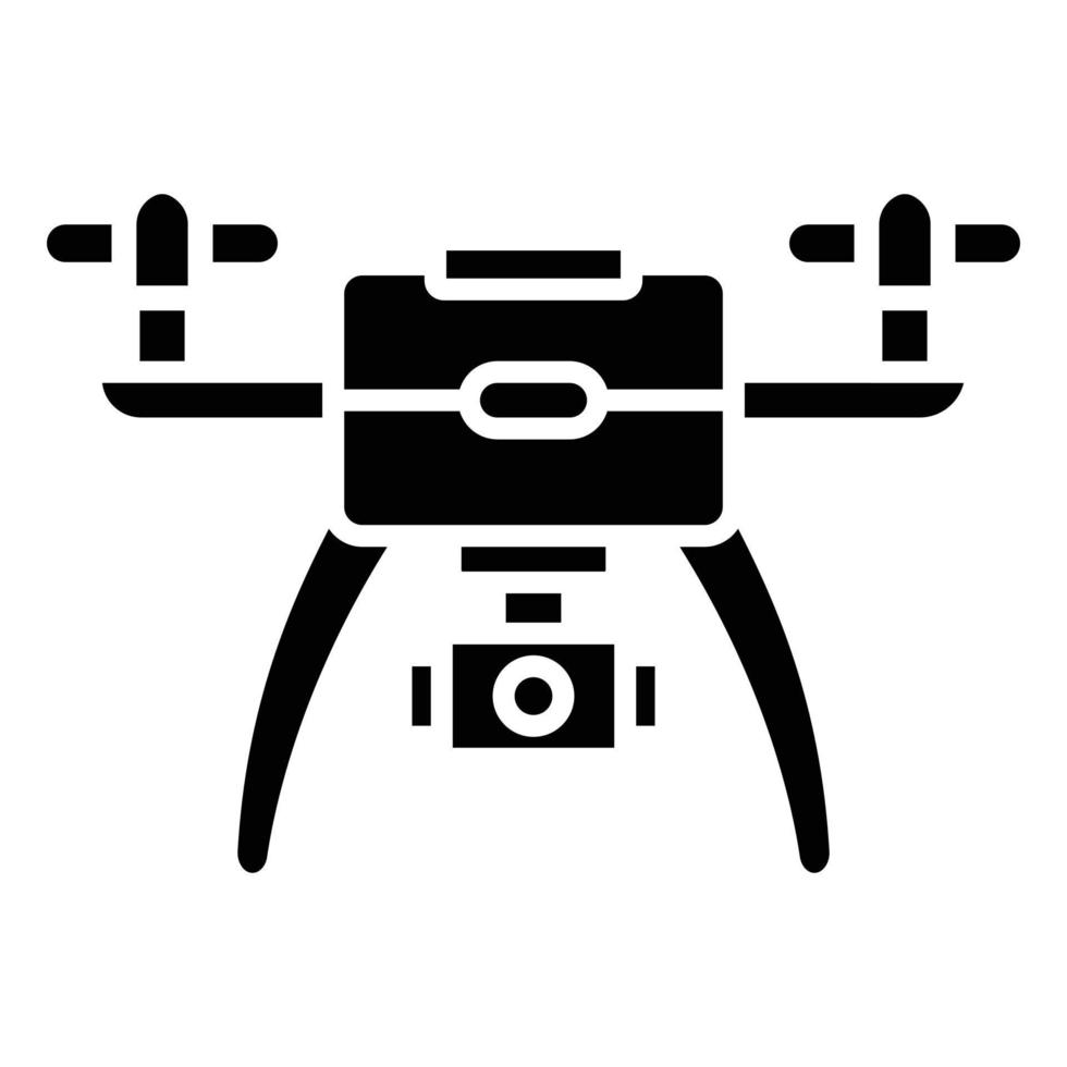 style d'icône de drone de caméra vecteur