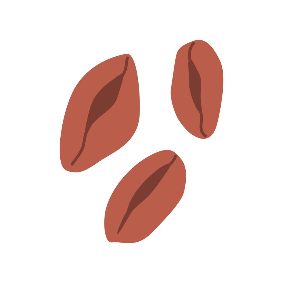 grains de café. illustration vectorielle dessinée à la main. vecteur