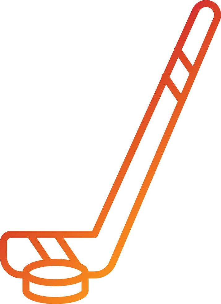 style d'icône de hockey sur glace vecteur
