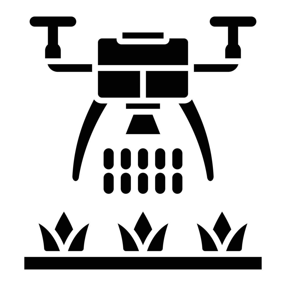 style d'icône de drone vecteur