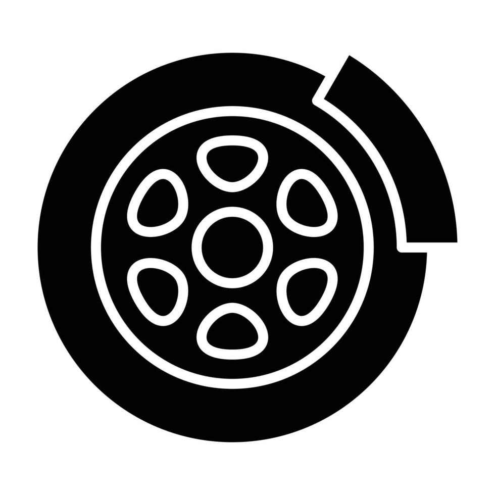 style d'icône de disque de frein vecteur
