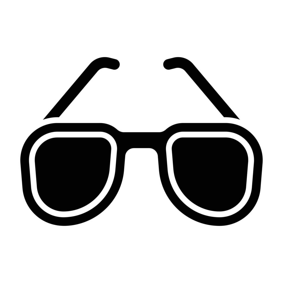 style d'icône de lunettes de soleil vecteur