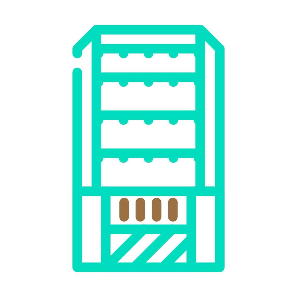 illustration vectorielle d'icône de couleur de composteur domestique vecteur