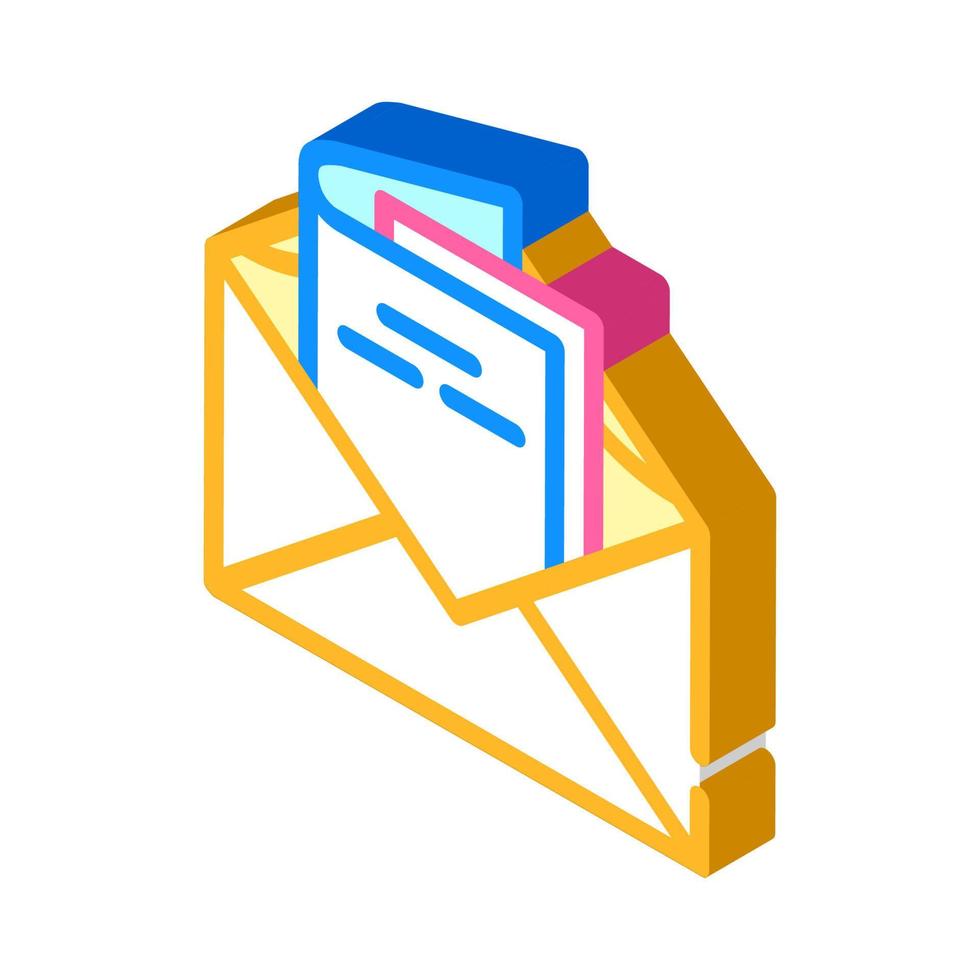 enveloppe avec illustration vectorielle d'icône de glyphe d'invitation d'anniversaire vecteur