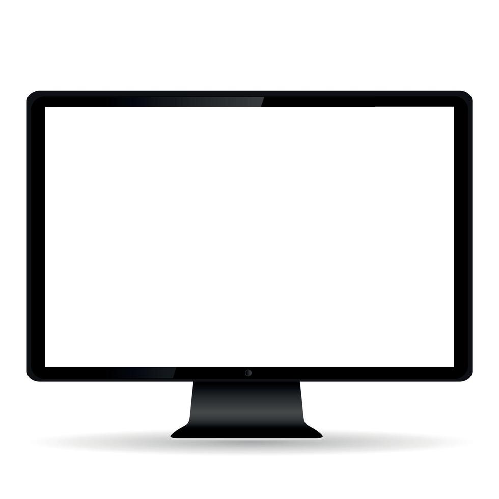 écran d'ordinateur abstrait isolé sur blanc baskground.vector il vecteur