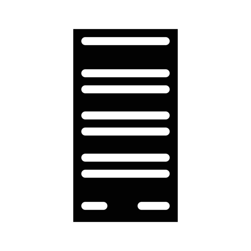 illustration vectorielle d'icône de glyphe de carte de loterie vecteur