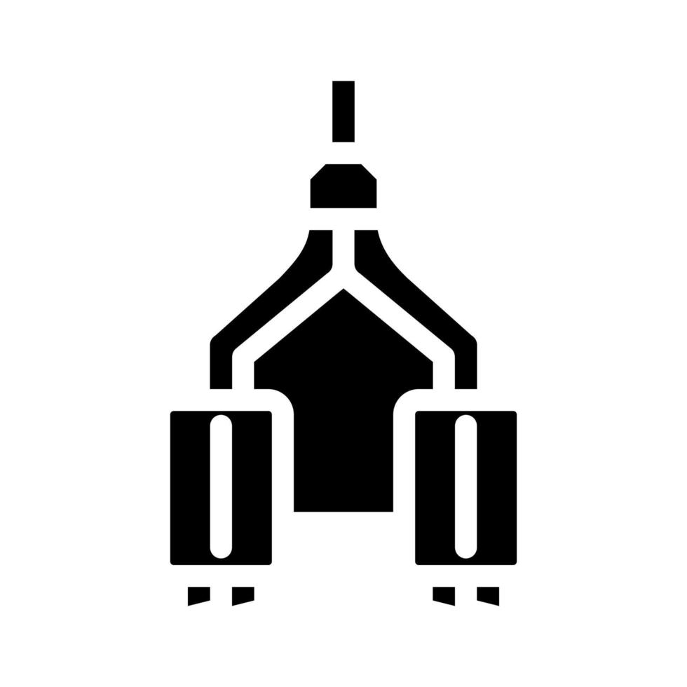illustration vectorielle d'icône de glyphe de voiture d'échappement vecteur