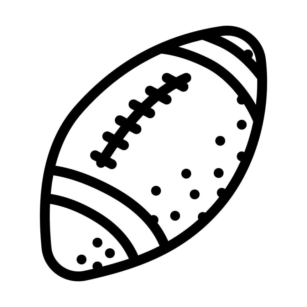 balle football américain jouer accessoire ligne icône illustration vectorielle vecteur