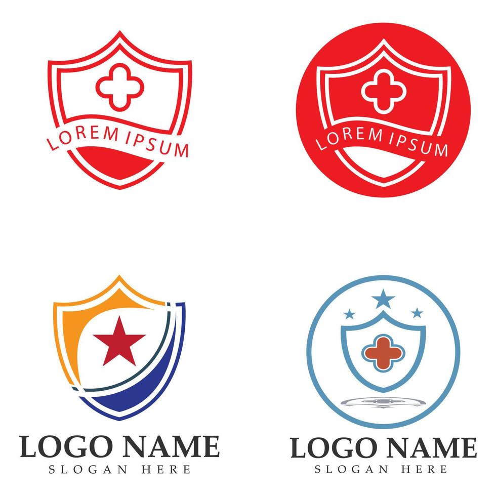 vecteur de conception de logo de bouclier, modèle de logo d'emblème de bouclier, vecteur d'icône de symbole de logo