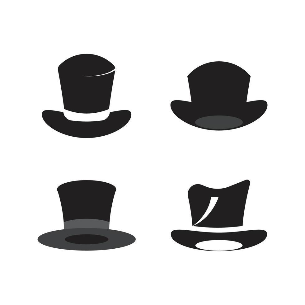 vecteur de logo chapeau megicien