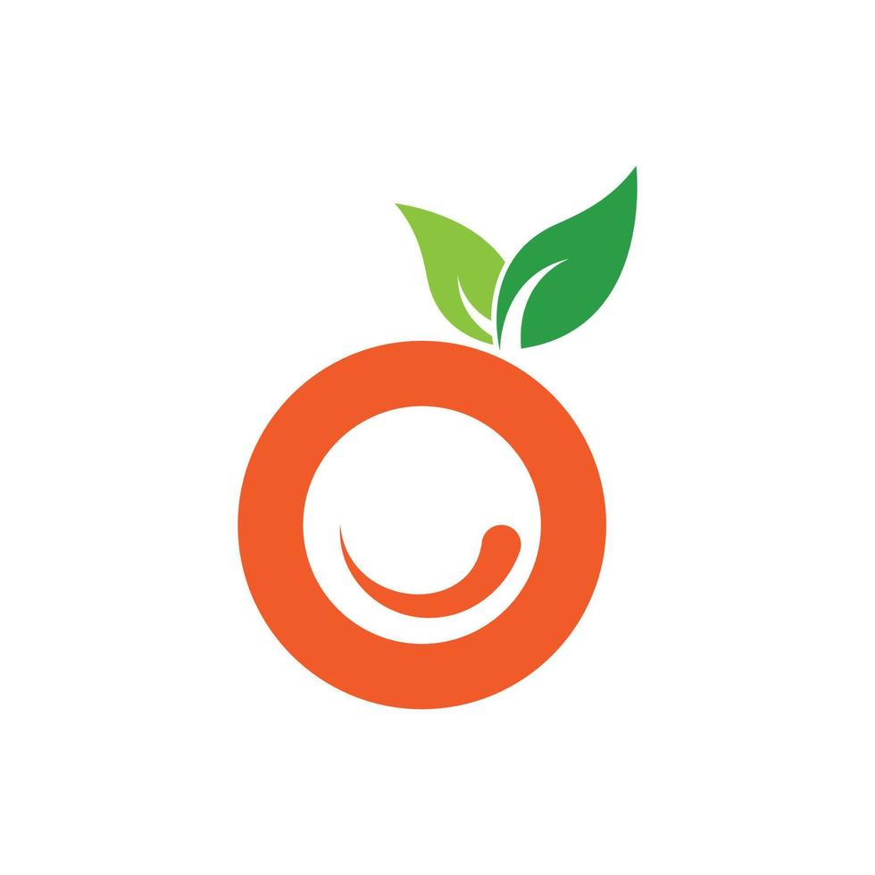 vecteur de logo orange