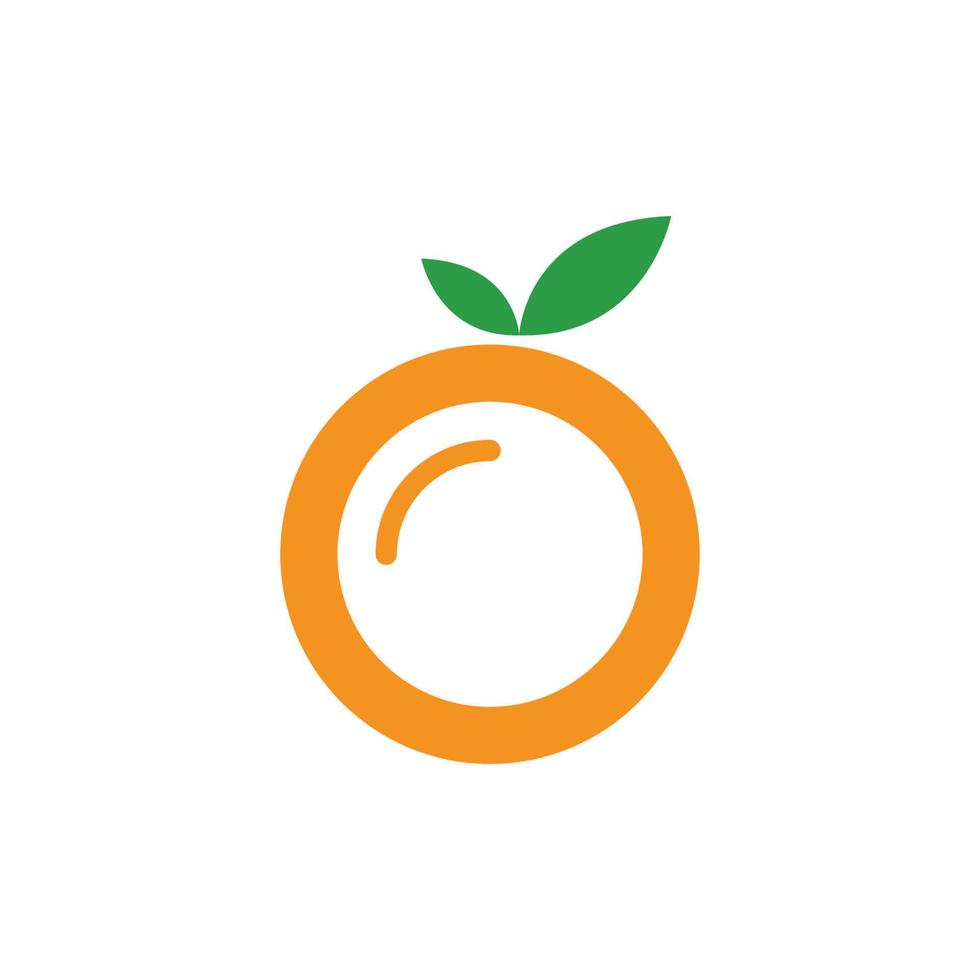 vecteur de logo orange