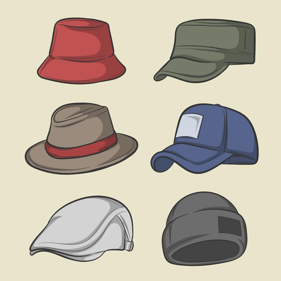 vecteur de collection de chapeau