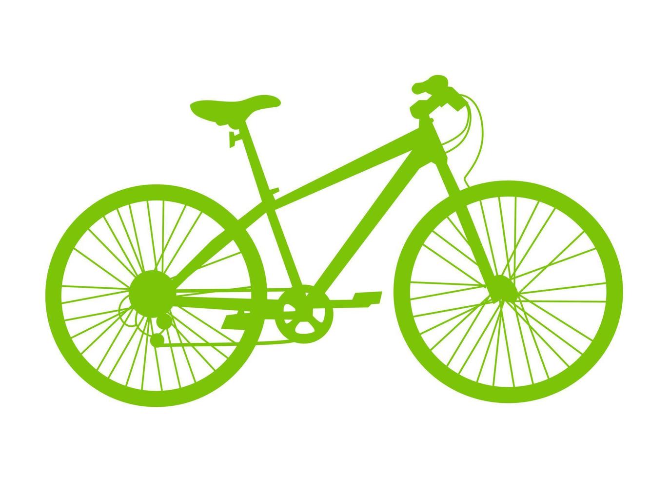 vecteur de forme de bicyclette, illustration, conception d'icône ou de symbole