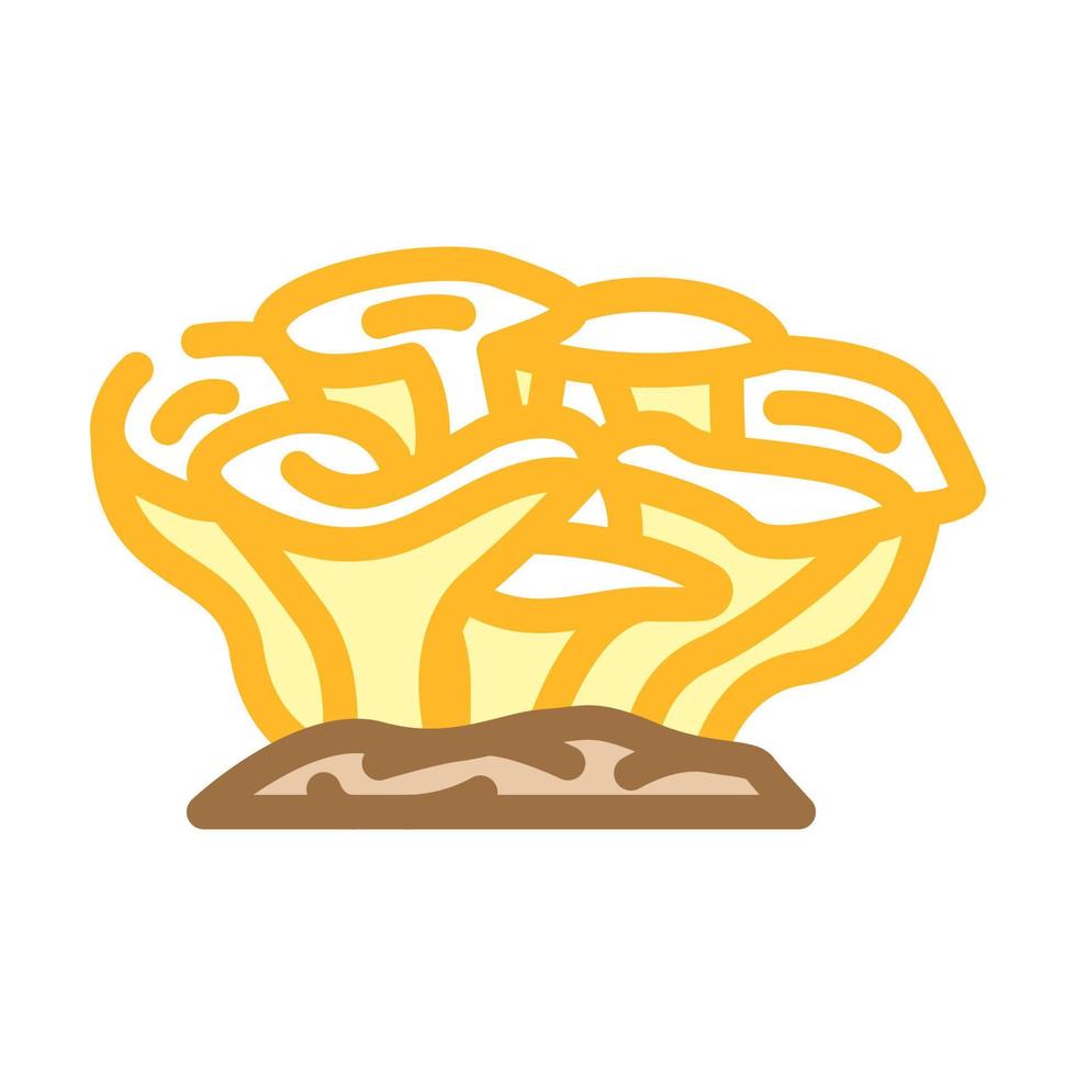 champignon maitake couleur icône illustration vectorielle vecteur