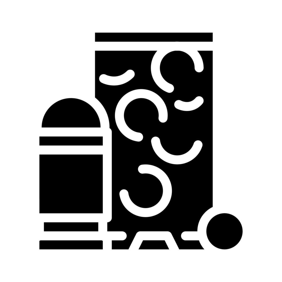 illustration vectorielle d'icône de glyphe de réunion de protestation de balles en caoutchouc vecteur