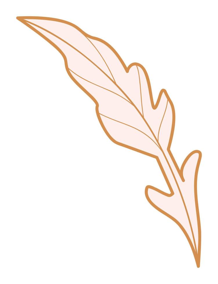 silhouette de feuille de pavot. plante feuilles élément de conception illustration vectorielle vecteur