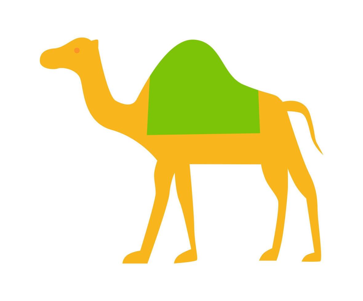 conception vectorielle, illustration, icône ou symbole de la forme animale de chameau vecteur