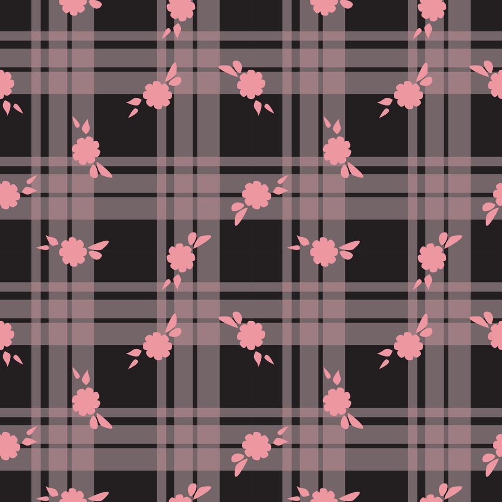 motif harmonieux de motifs floraux pouvant être imprimés sur des chiffons, des nappes, des couvertures, des chemises, des robes, des affiches, des papiers. vecteur