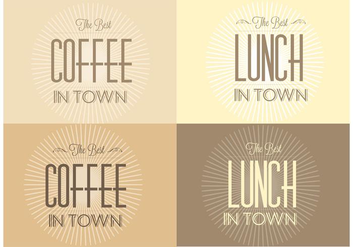 Free Retro Sunburst Cafe Backgrounds vecteur