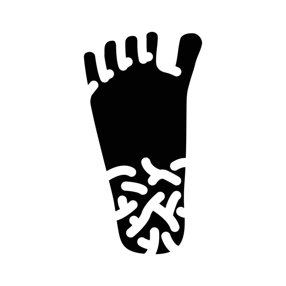 illustration vectorielle d'icône de glyphe de talons fissurés vecteur