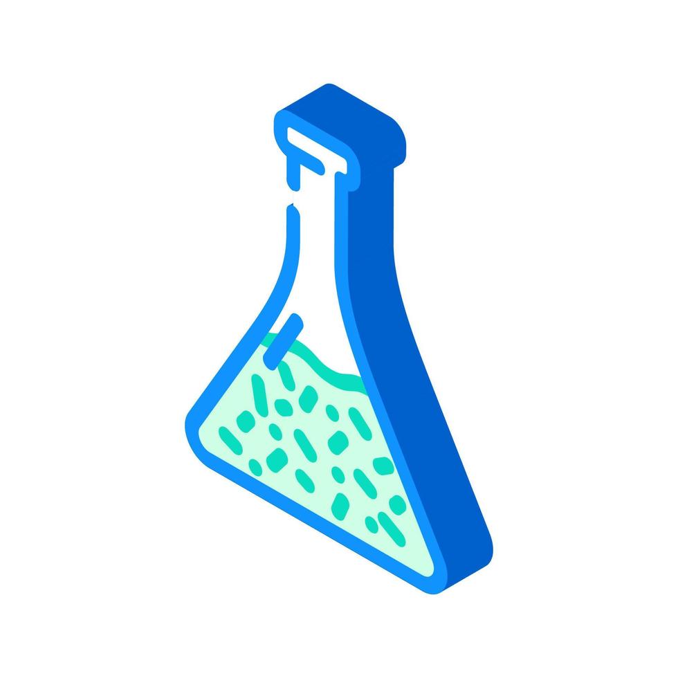 flacon avec illustration vectorielle d'icône isométrique liquide vecteur