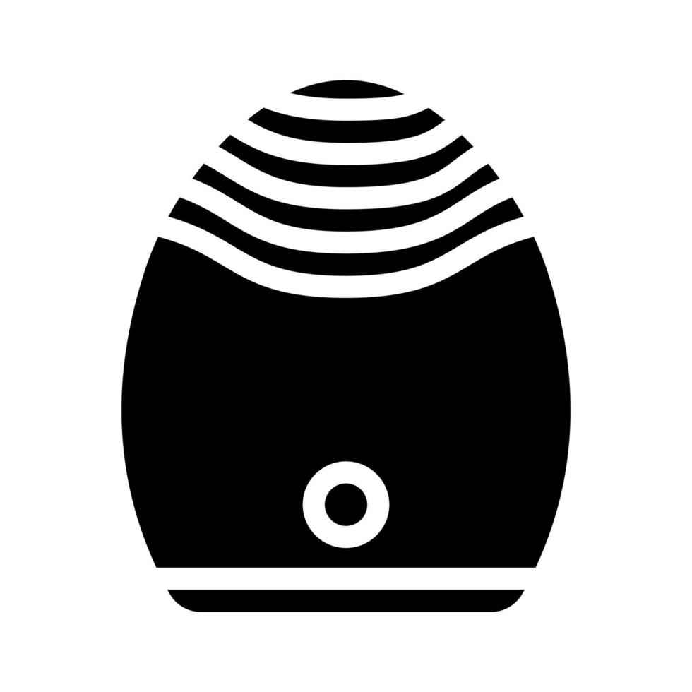 appareil de massage du visage glyphe icône illustration vectorielle vecteur