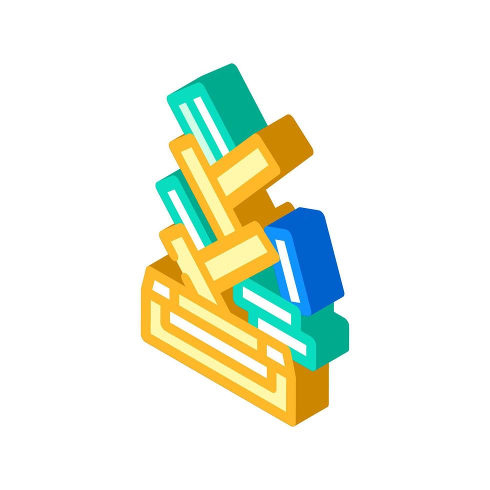 conception étagère meubles isométrique icône illustration vectorielle vecteur