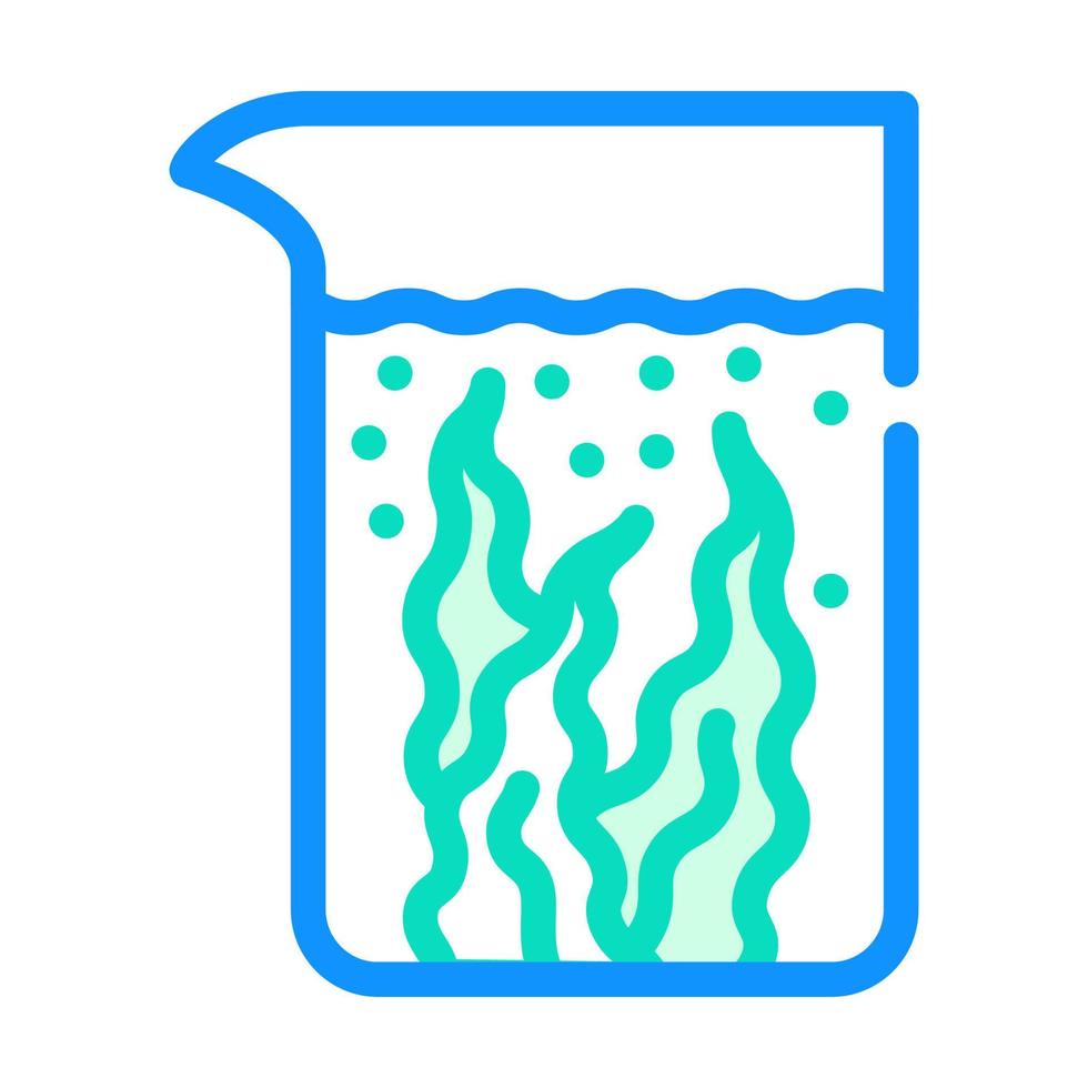 culture d'algues pour illustration vectorielle d'icône de couleur de biocarburant vecteur