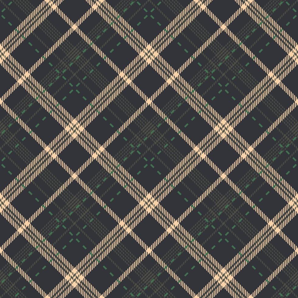 texture de tissu tartan marron avec une ligne pointillée diagonale verte, adaptée à la couverture, à la jupe, à la chemise, à la nappe et à tout autre design textile en tissu vecteur