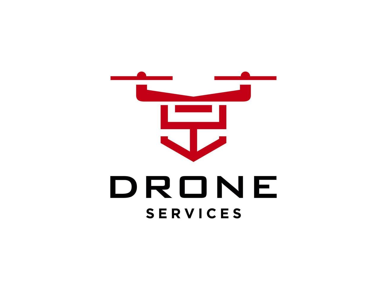 icône de vecteur de modèle de logo lettre y drone. vecteur de drone de photographie. icône de vecteur d'hélicoptère quad