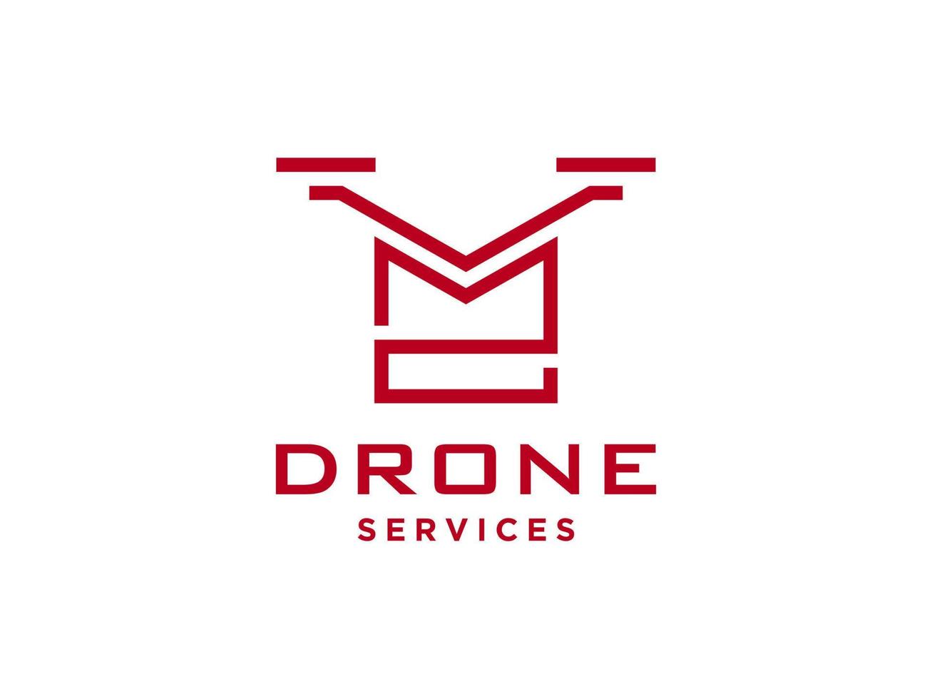 icône de vecteur de modèle de logo de drone lettre z. vecteur de drone de photographie. icône de vecteur d'hélicoptère quad