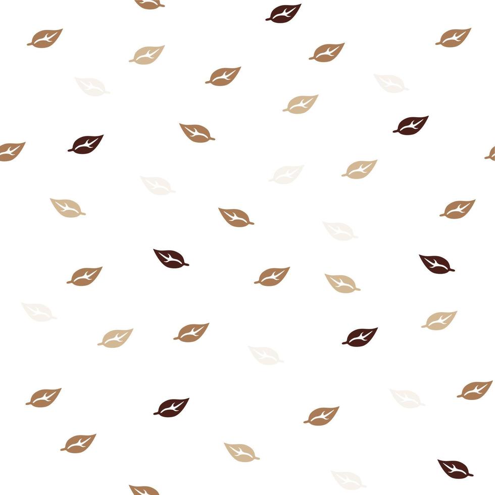 modèle sans couture, feuilles tombantes abstraites isolées sur fond blanc, illustration vectorielle vecteur