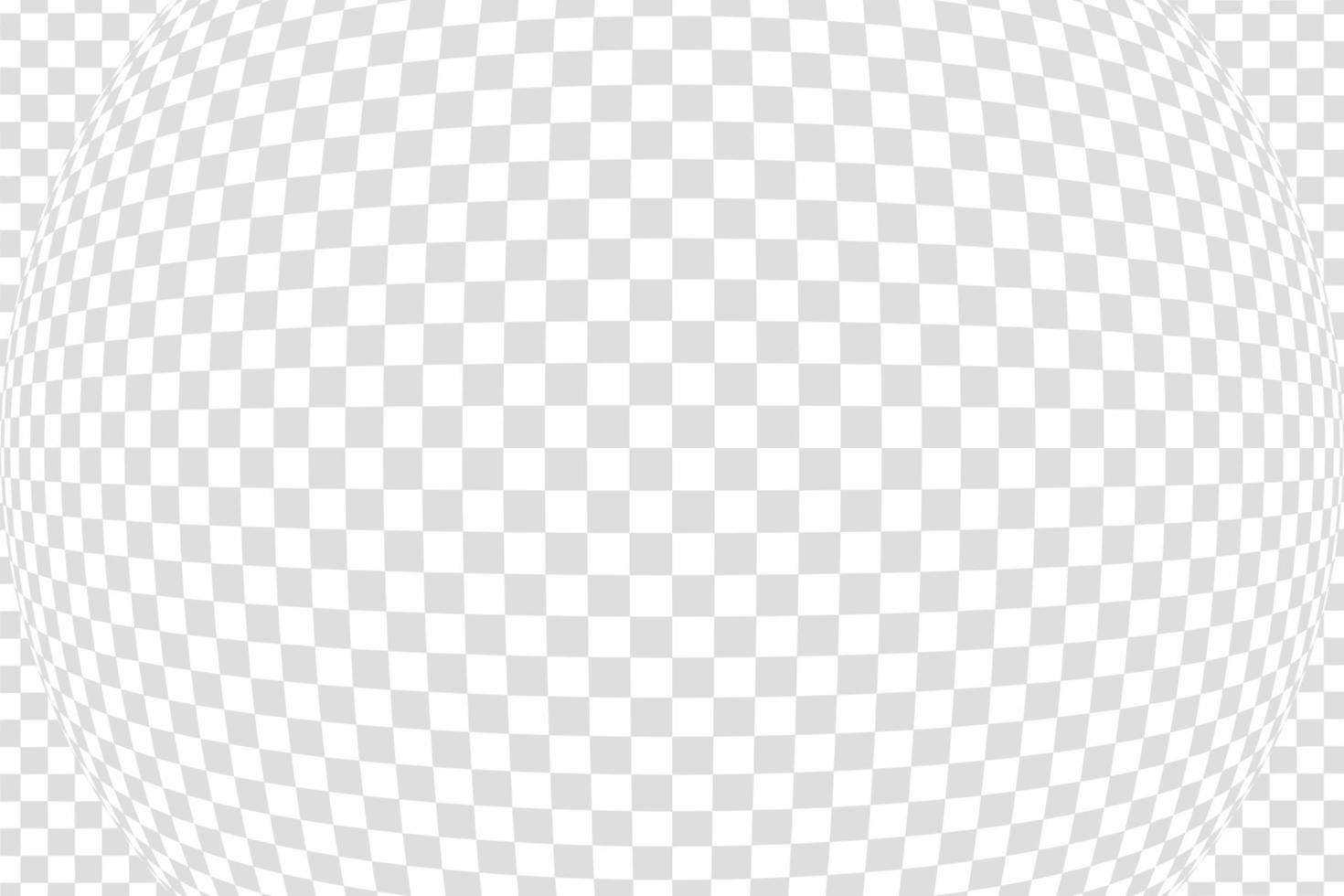 damier gris horizontal avec effet de lentille fisheye, illustration vectorielle vecteur