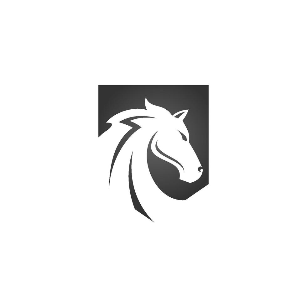 icône de tête de cheval. logo cheval animal. illustration vectorielle de cheval. symbole du cheval. vecteur