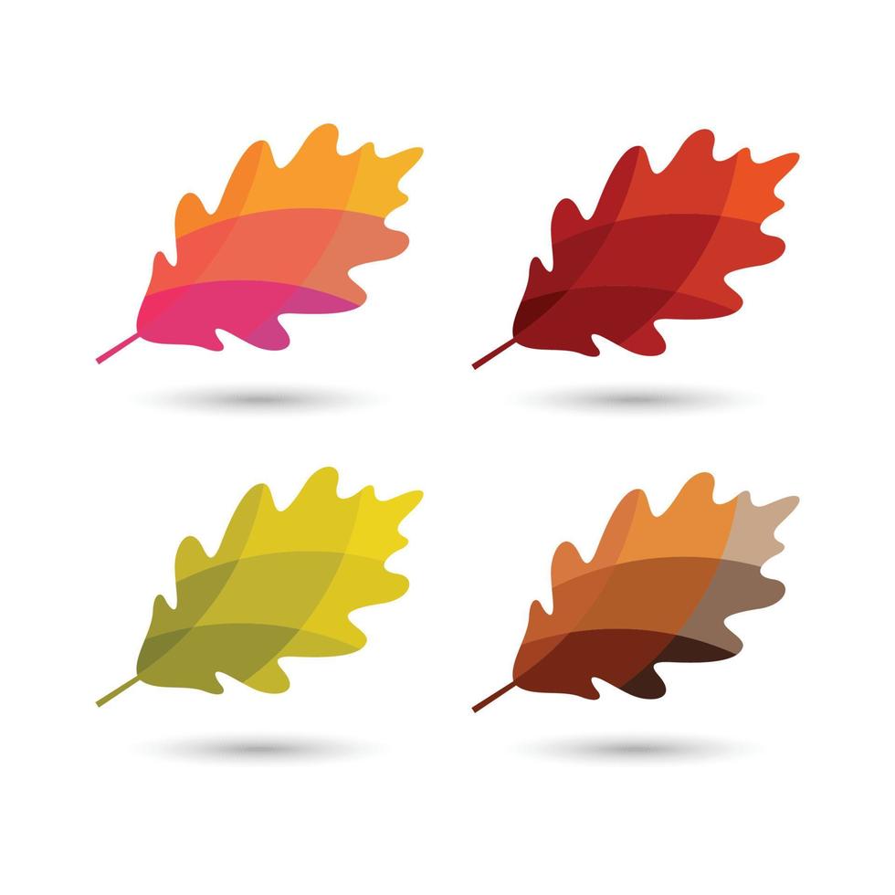 vecteur de feuilles d'automne. icône de feuilles. laisse le logo. illustration de feuilles