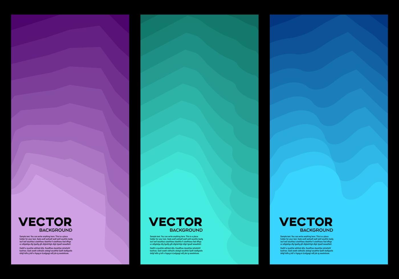 conception de couverture moderne colorée avec motif de ligne minimaliste abstrait vecteur