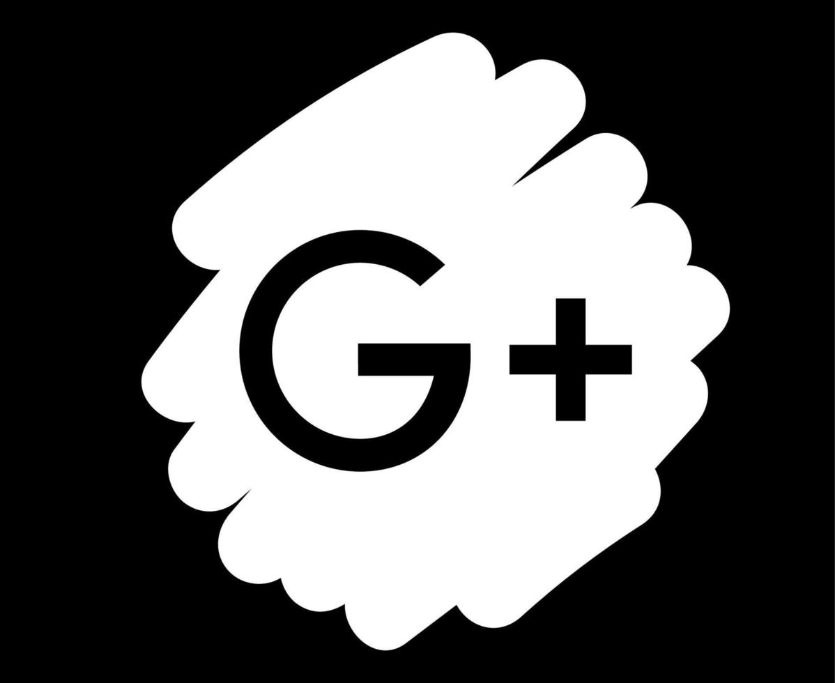 icône de médias sociaux google illustration vectorielle de conception de symbole abstrait vecteur