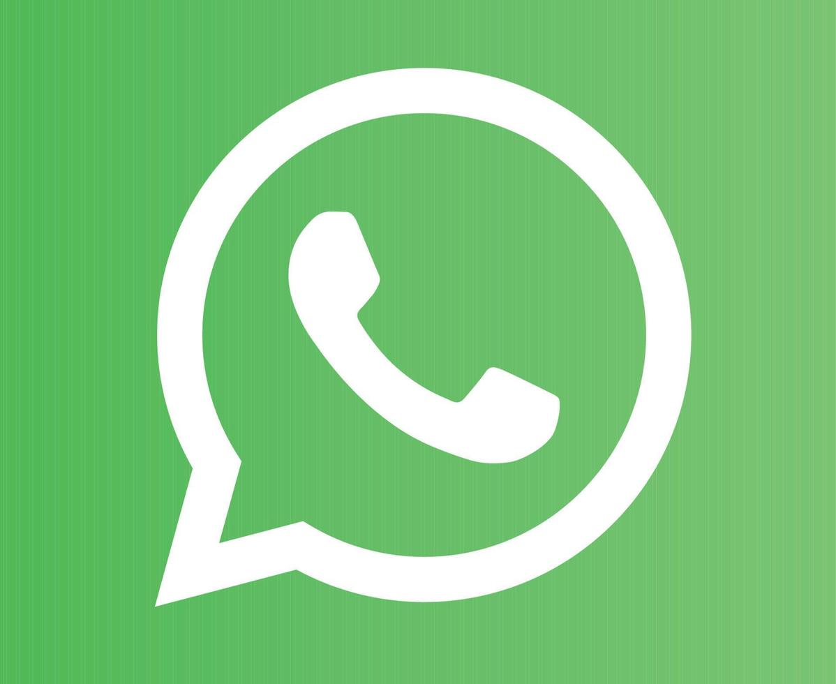 whatsapp médias sociaux icône symbole illustration vectorielle vecteur