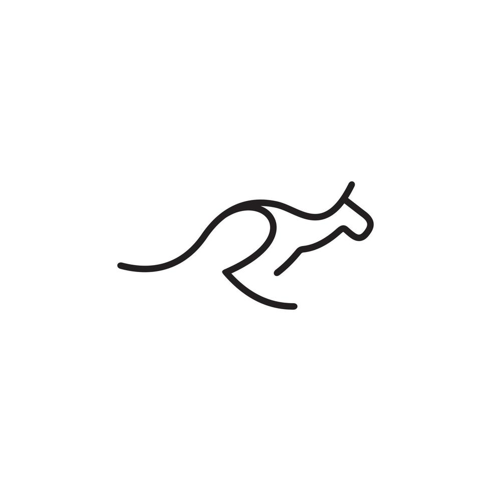 concept de conception de logo vectoriel de contour de guépard.