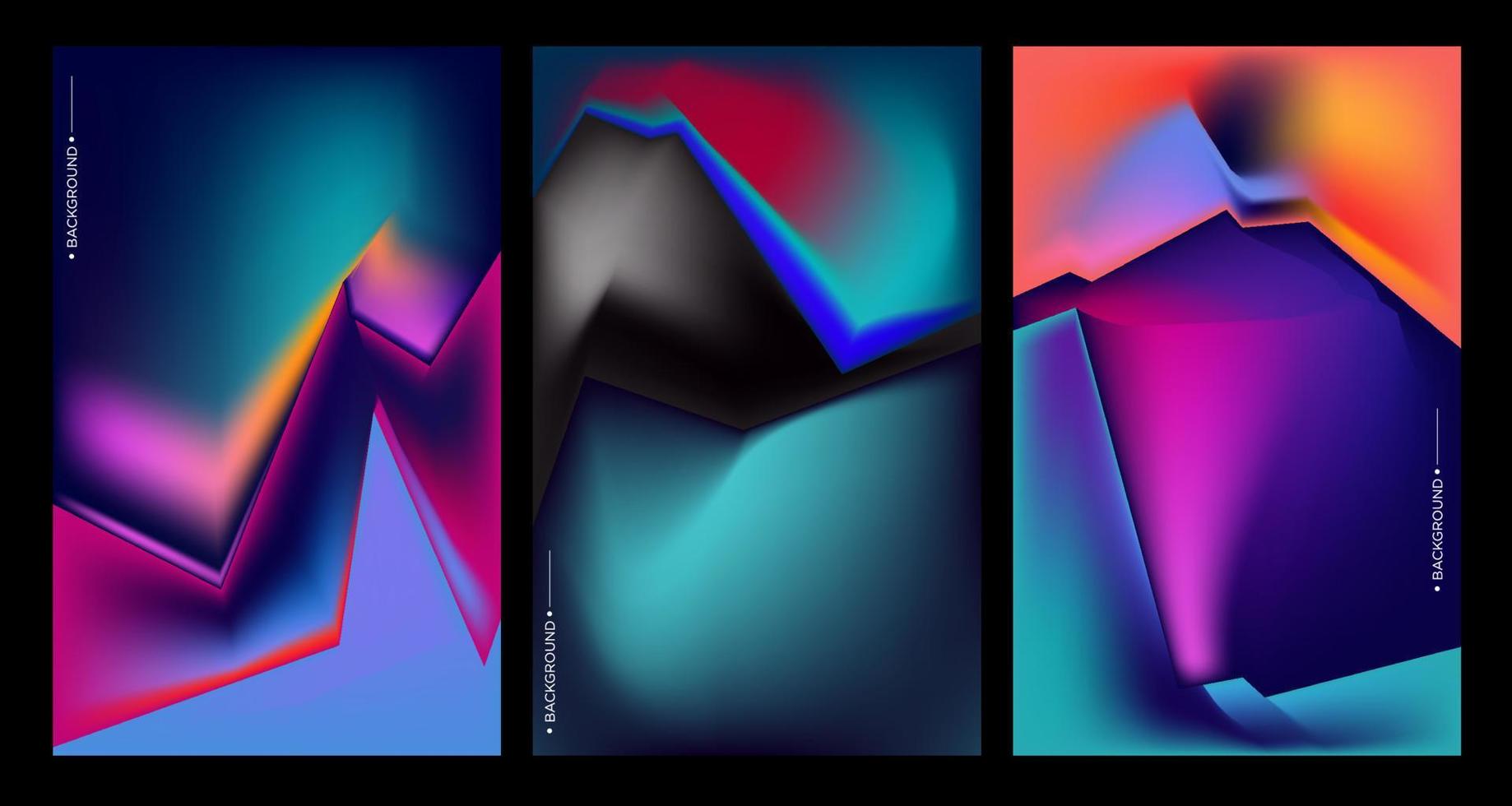 fond fluide et géométrique abstrait coloré. illustration de fond espace et galaxie. modèle de bannière de vecteur. vecteur