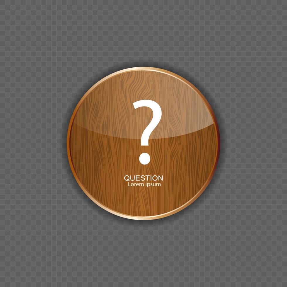 question bois application icônes illustration vectorielle vecteur