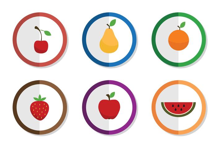 Free Vector Fruits Icons