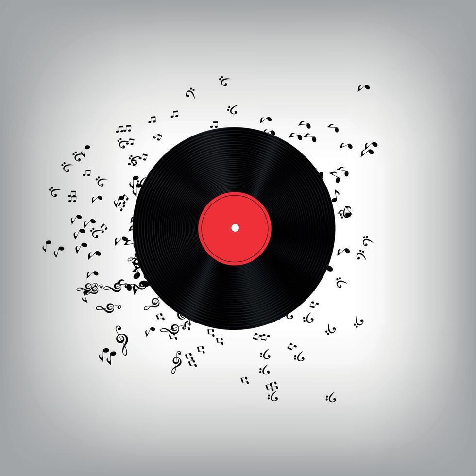 illustration vectorielle de fond de musique abstraite pour votre conception vecteur