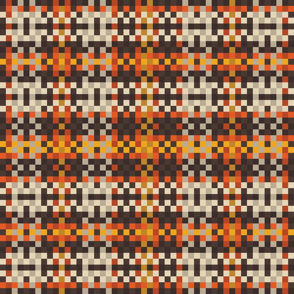 motif à carreaux tartan avec texture et couleur chaude. vecteur