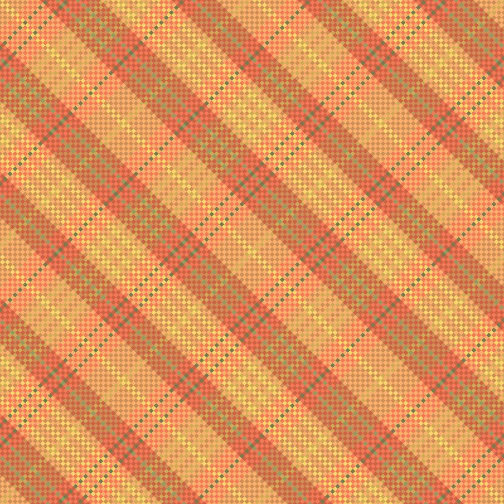 motif à carreaux tartan avec texture et couleur chaude. vecteur