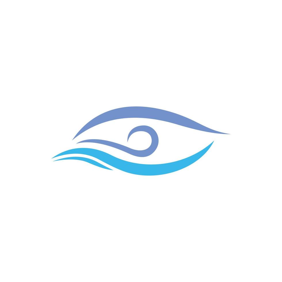 création de logo vectoriel de la vision de la santé oculaire.