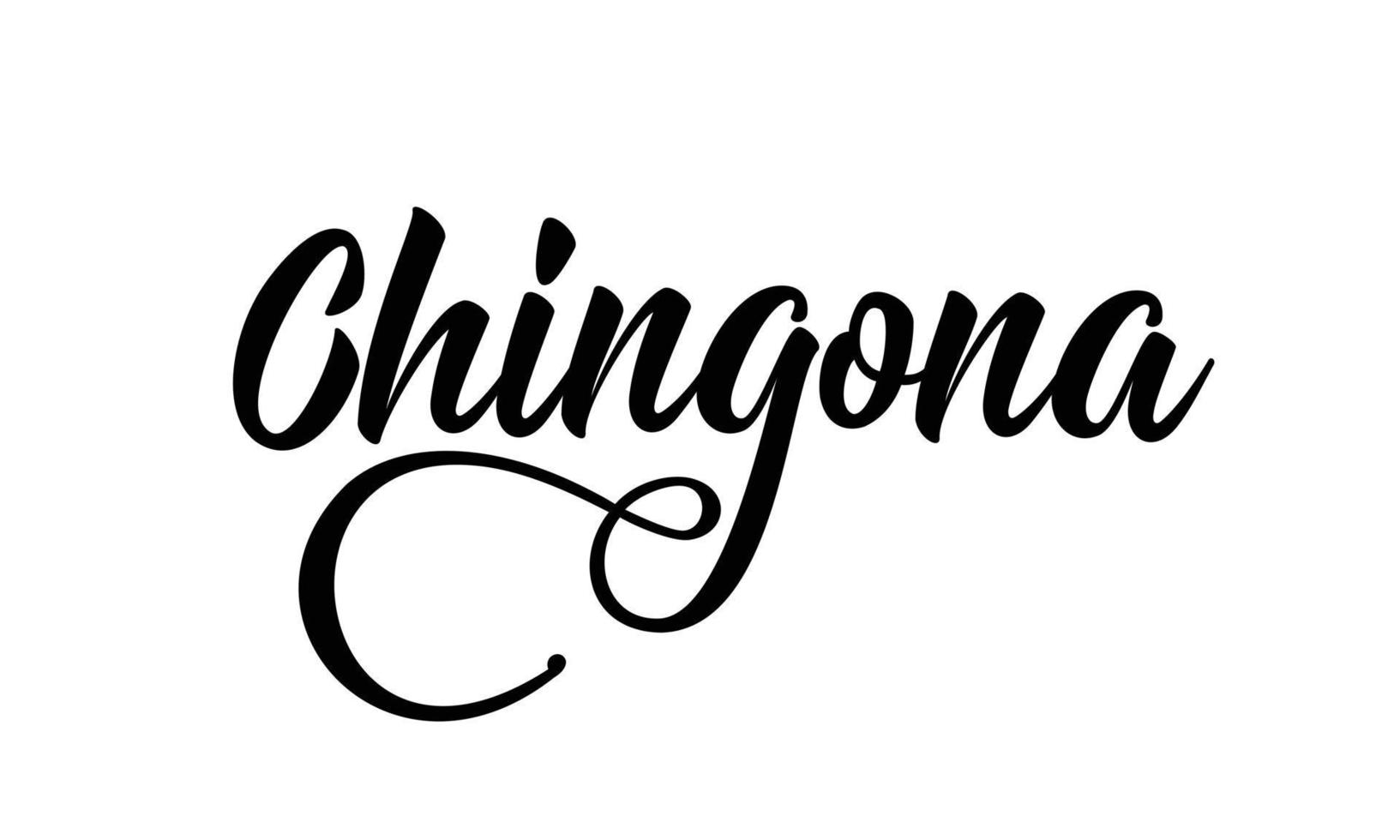 chingona - traduction espagnole - femme badass. lettrage minimaliste de calligraphie moderne à l'encre noire. illustration vectorielle isolée sur fond blanc. citation de motivation. vecteur