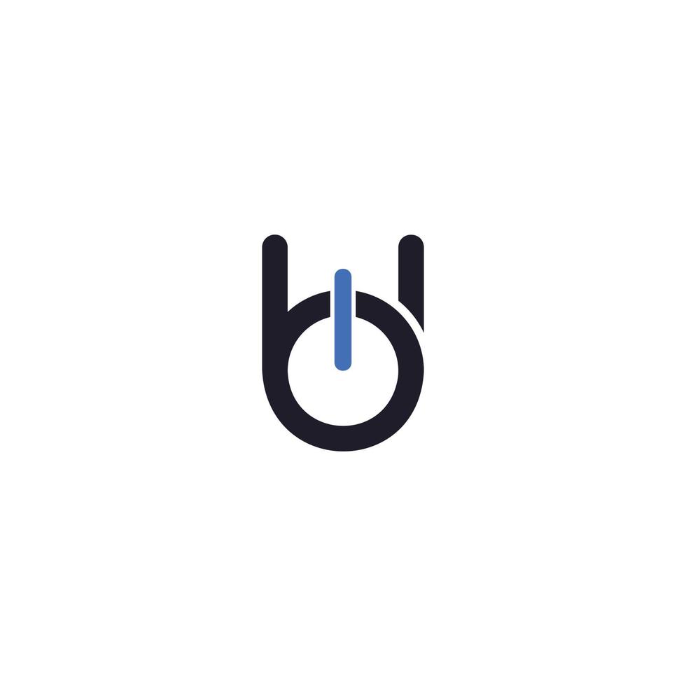 lettre initiale abstraite bh logo en couleur noire isolé sur fond blanc appliqué pour le logo du fabricant de matériel informatique convient également aux marques ou entreprises qui ont le nom initial bh ou hb vecteur
