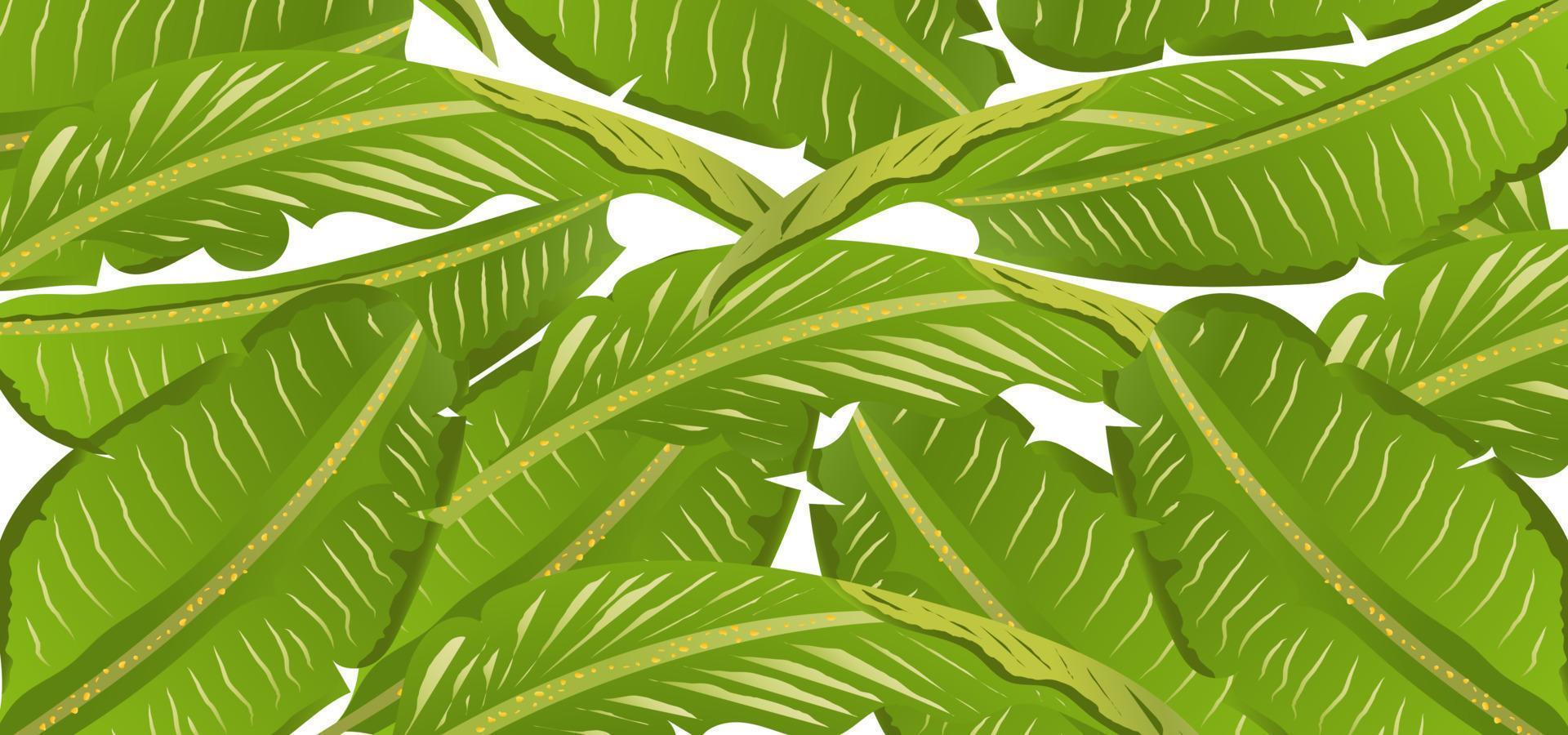 fond de feuilles tropicales vertes vecteur